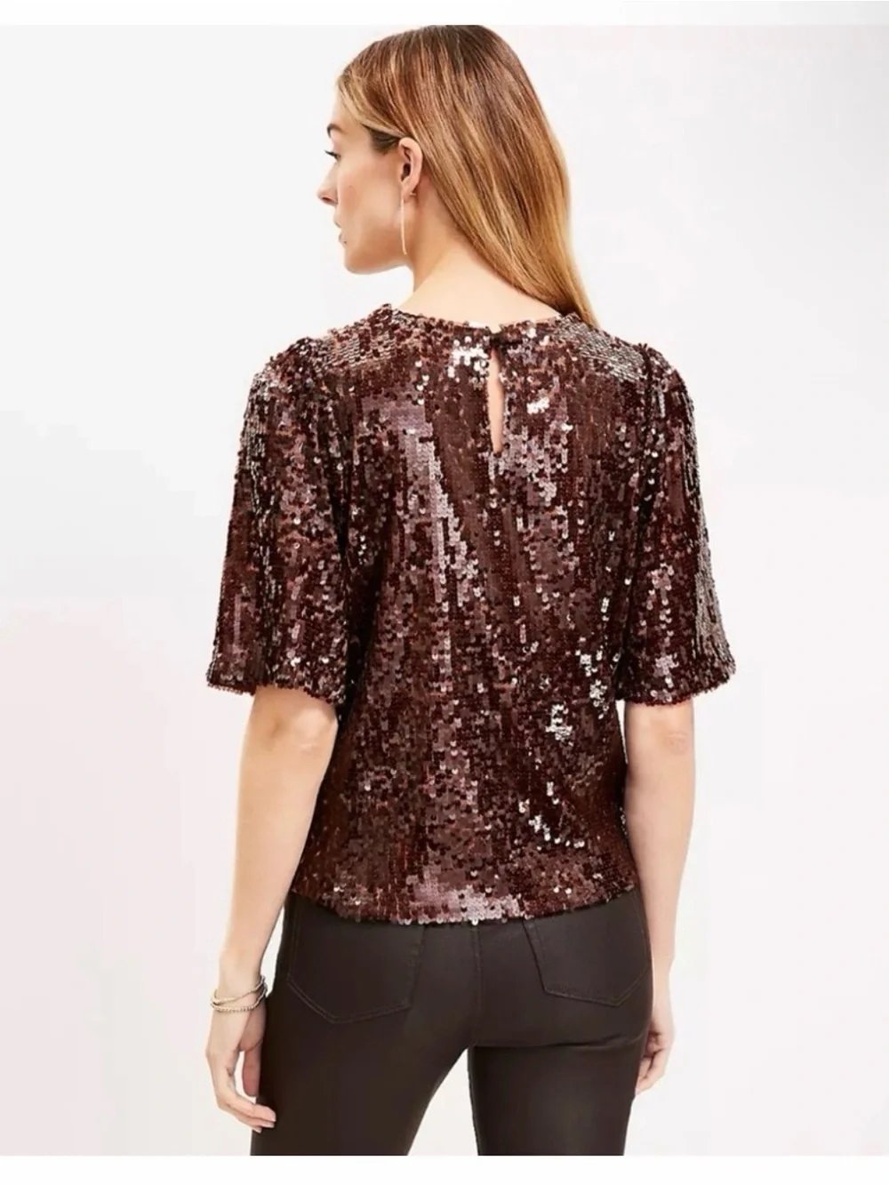 LOFT Sequin Top